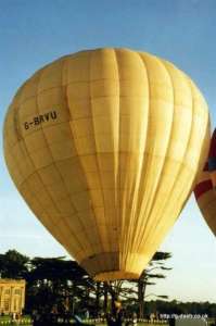 G-BRVU hot air balloon. Photograph by G Duke