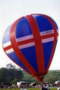 G-BRVV hot air balloon. Photograph by Richard Bowater