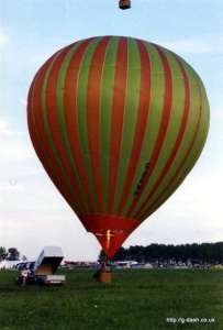 G-BRWH hot air balloon. Photograph by G Duke