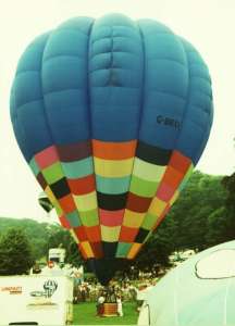 G-BRXA hot air balloon. Photograph by Mel Kirby