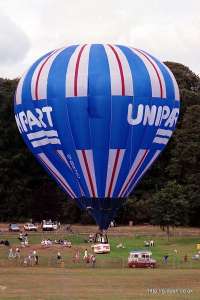 G-BRZC hot air balloon. Photograph by Mike Clarke
