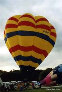 G-BRZT hot air balloon. Photograph by G Duke