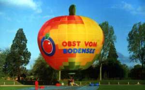 G-BRZV hot air balloon. Photograph by Mel Kirby
