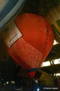 G-BSAK hot air balloon. Photograph by G Duke