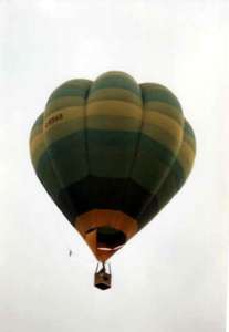 G-BSAS hot air balloon. Photograph by Paul Coman