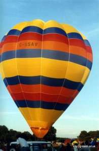 G-BSAV hot air balloon. Photograph by G Duke