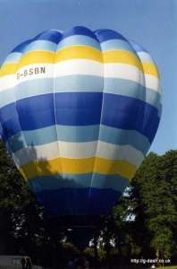 G-BSBN hot air balloon. Photograph by G Duke