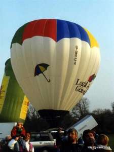 G-BSCA hot air balloon. Photograph by G Duke