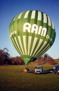 G-BSDF hot air balloon. Photograph by Mel Kirby