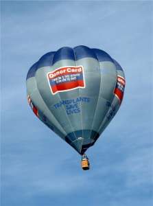 G-BSEV hot air balloon. Photograph by Balloon Spotters Archive