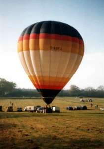 G-BSFJ hot air balloon. Photograph by Paul Coman