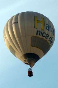 G-BSGP hot air balloon. Photograph by Mel Kirby