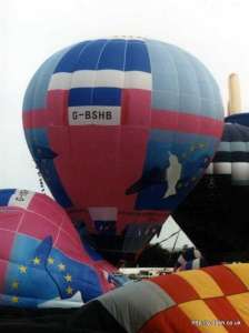 G-BSHB hot air balloon. Photograph by G Duke