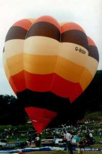 G-BSIP hot air balloon. Photograph by G Duke