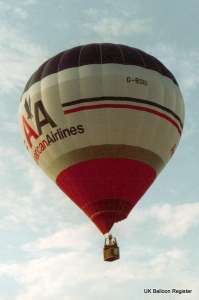 G-BSIU hot air balloon. Photograph by G Duke