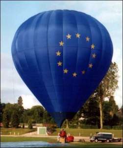 G-BSJE hot air balloon. Photograph by Deutsche-Ballondatenbank