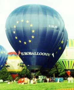 G-BSJH hot air balloon. Photograph by Mel Kirby