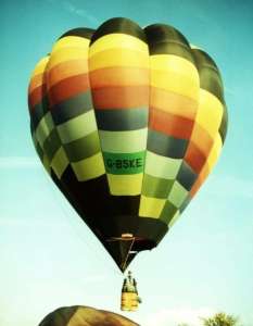G-BSKE hot air balloon. Photograph by Mel Kirby