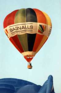 G-BSKU hot air balloon. Photograph by Paul Coman