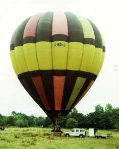 G-BSLO hot air balloon. Photograph by Mel Kirby