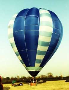 G-BSOJ hot air balloon. Photograph by Mel Kirby