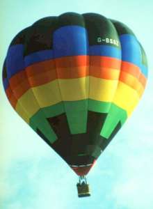 G-BSSZ hot air balloon. Photograph by Mel Kirby