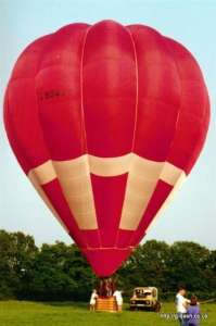 G-BSWJ hot air balloon. Photograph by G Duke