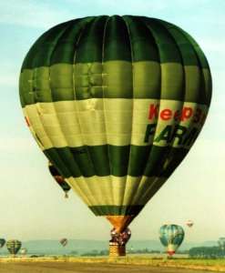 G-BSWZ hot air balloon. Photograph by Mel Kirby