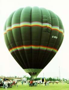 G-BSXF hot air balloon. Photograph by Mel Kirby