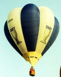 G-BSXM hot air balloon. Photograph by Mel Kirby