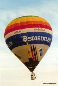 G-BSZL hot air balloon. Photograph by G Duke