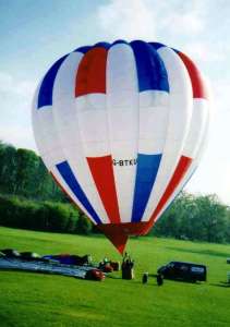 G-BTKU hot air balloon. Photograph by Mel Kirby