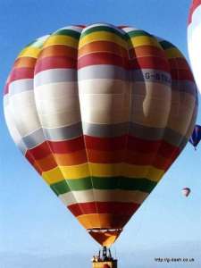 G-BTUJ hot air balloon. Photograph by G Duke