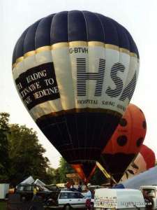 G-BTVH hot air balloon. Photograph by G Duke