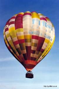 G-BTYE hot air balloon. Photograph by Mike Clarke