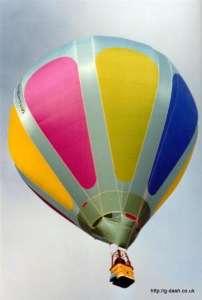 G-BTZS hot air balloon. Photograph by G Duke