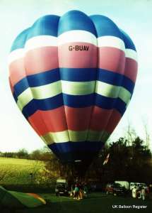 G-BUAV hot air balloon. Photograph by Balloon Spotters Archive