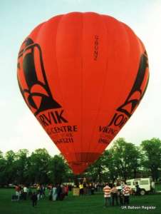 G-BUNZ hot air balloon. Photograph by Balloon Spotters Archive