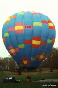 G-BUOC hot air balloon. Photograph by Balloon Spotters Archive
