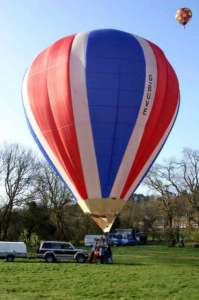 G-BUVE hot air balloon. Photograph by Balloon Spotters Archive