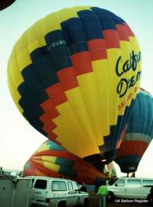 G-BUWO hot air balloon. Photograph by Balloon Spotters Archive