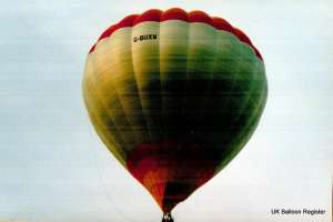G-BUXW hot air balloon. Photograph by Balloon Spotters Archive
