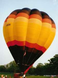 G-BVDR hot air balloon. Photograph by Graham Duke