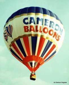 G-BVDU hot air balloon. Photograph by Balloon Spotters Archive
