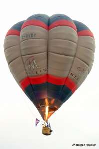 G-BVDX hot air balloon. Photograph by Balloon Spotters Archive