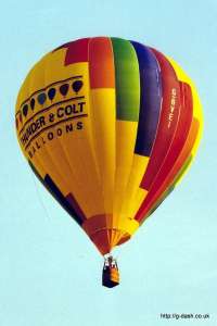 G-BVEI hot air balloon. Photograph by Mike Clarke