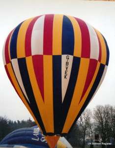 G-BVEK hot air balloon. Photograph by Graham Duke