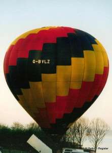 G-BVLZ hot air balloon. Photograph by Graham Duke