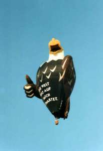 G-BVMJ hot air balloon. Photograph by Paul Coman