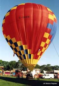 G-BVON hot air balloon. Photograph by Richard Bowater